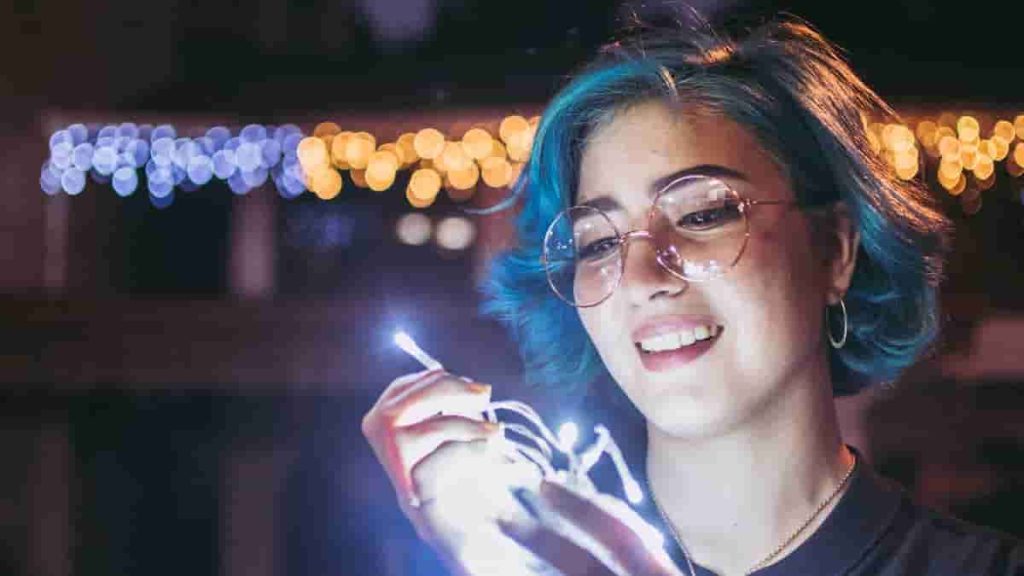 makeup for blue hair