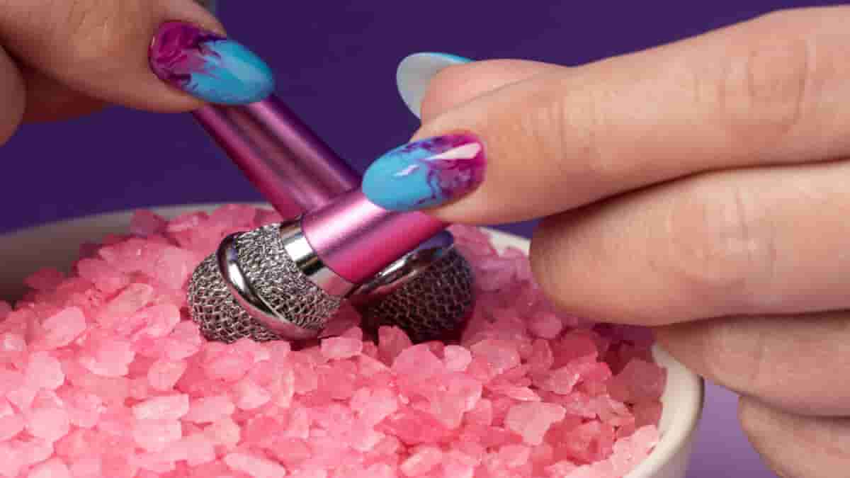 blue and pink nails ideas