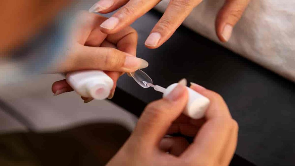 glass press on nails