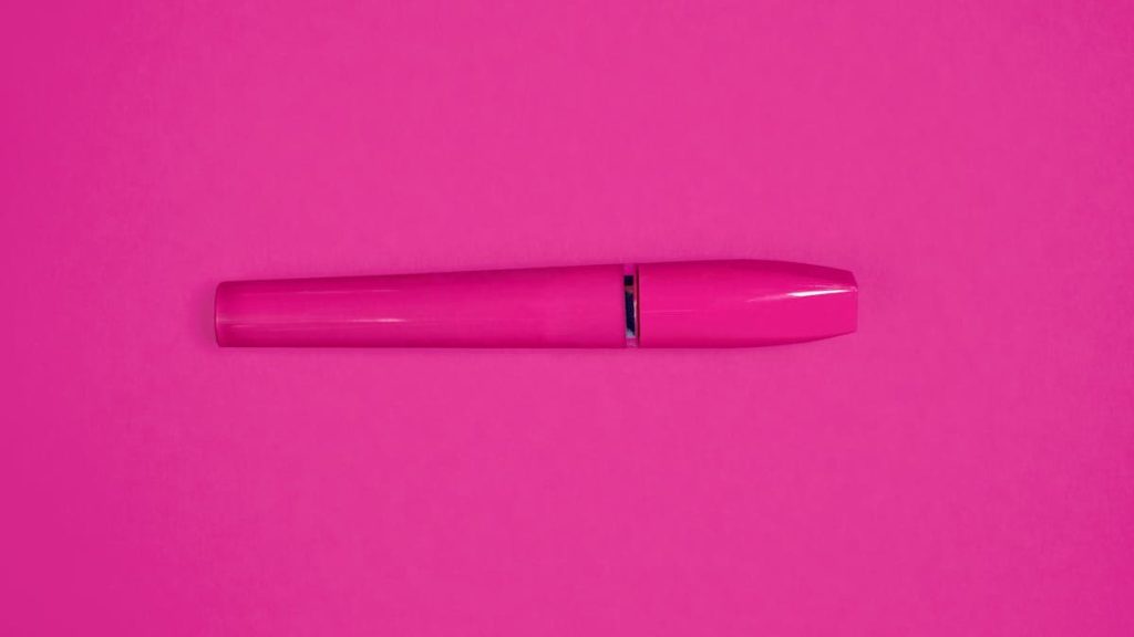 pink and green mascara