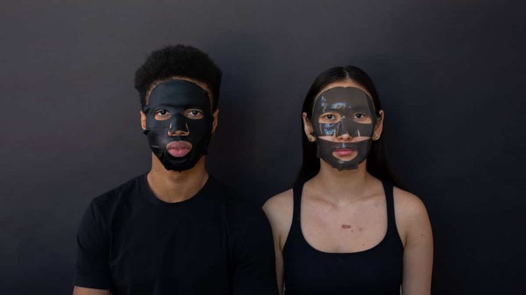 black mask skin care