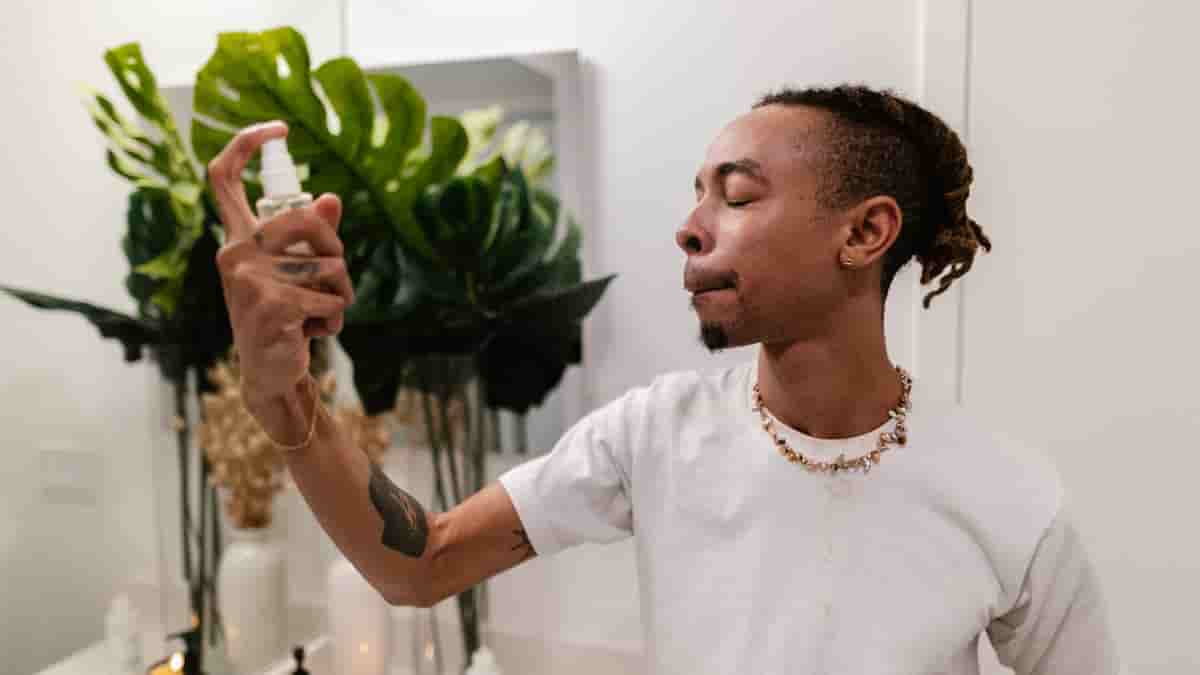 cooling spray for face and body