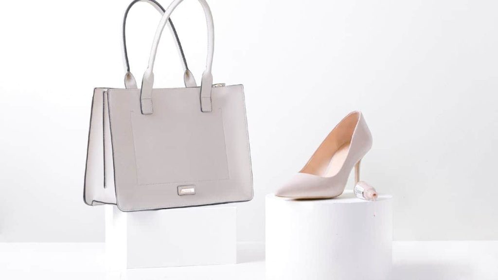 cream purse in winter