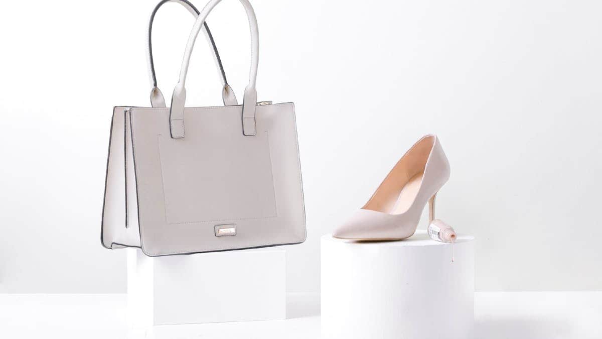 cream purse in winter