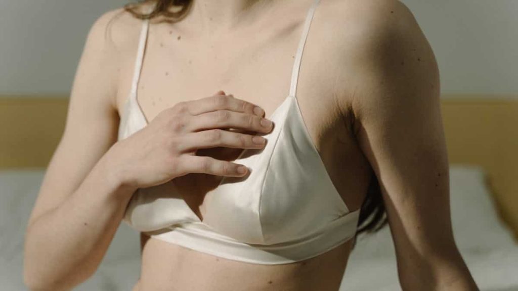 small boobs in lingerie