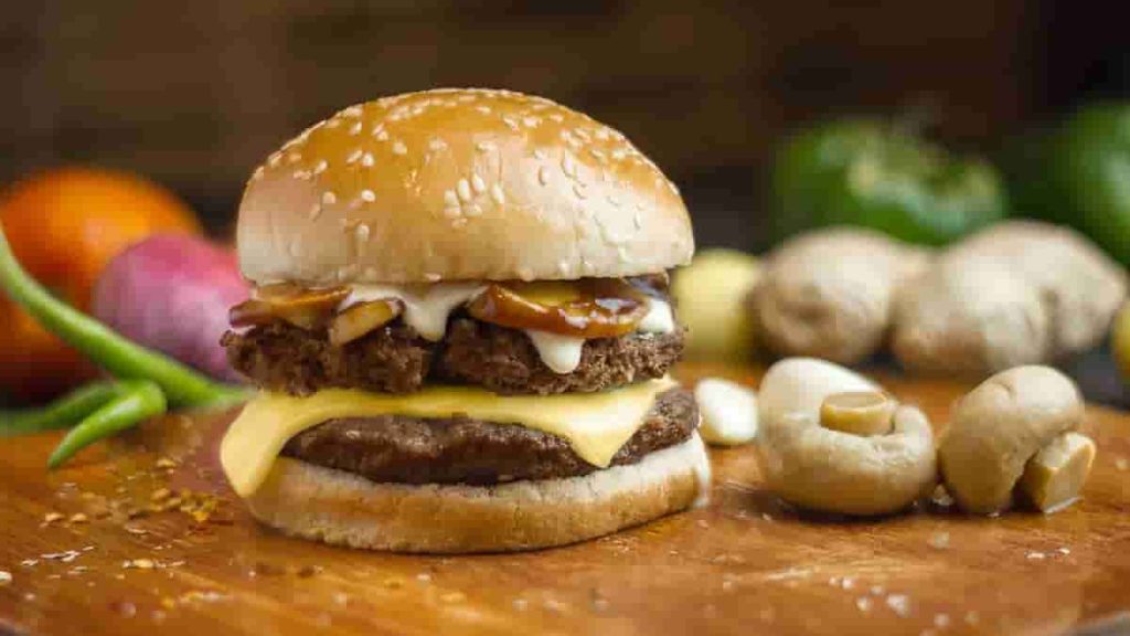 french dip burger mushroom