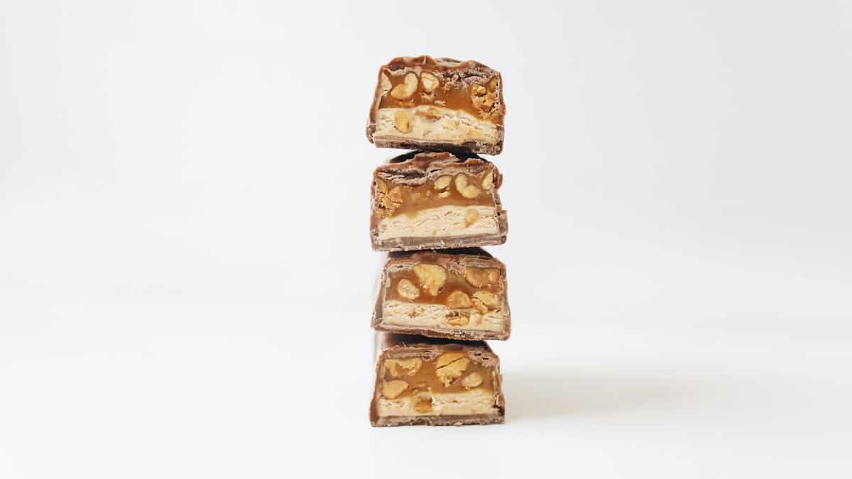 chocolate candies with caramel