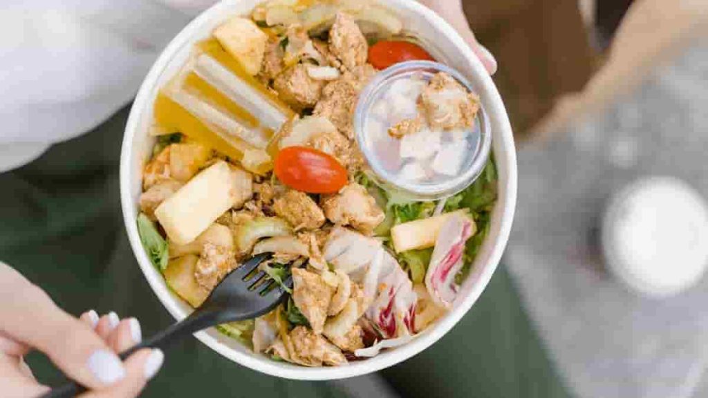 chicken nugget salad