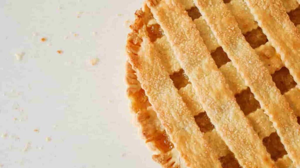 dessert with lattice