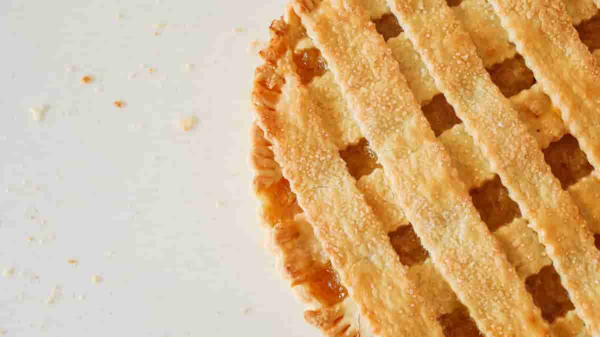 dessert with lattice