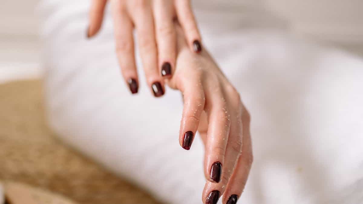 cherry black nail polish
