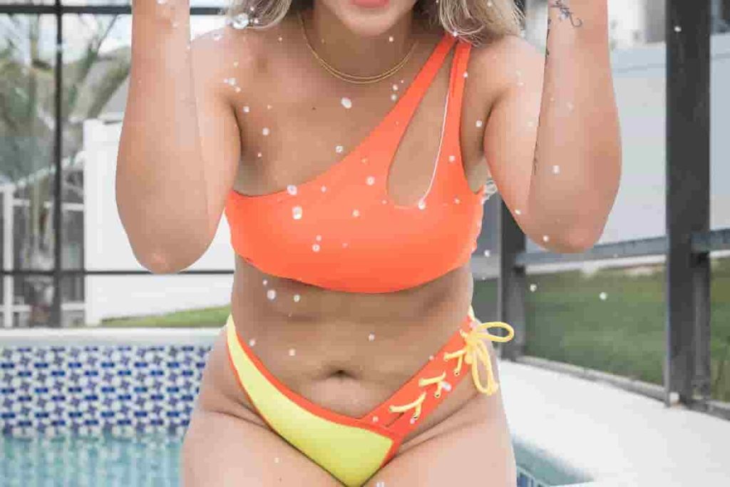 color block swimsuit