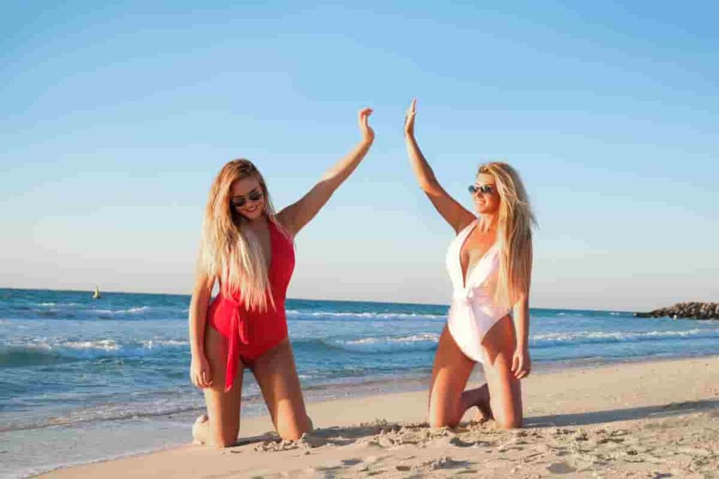 halter top one piece swimsuit