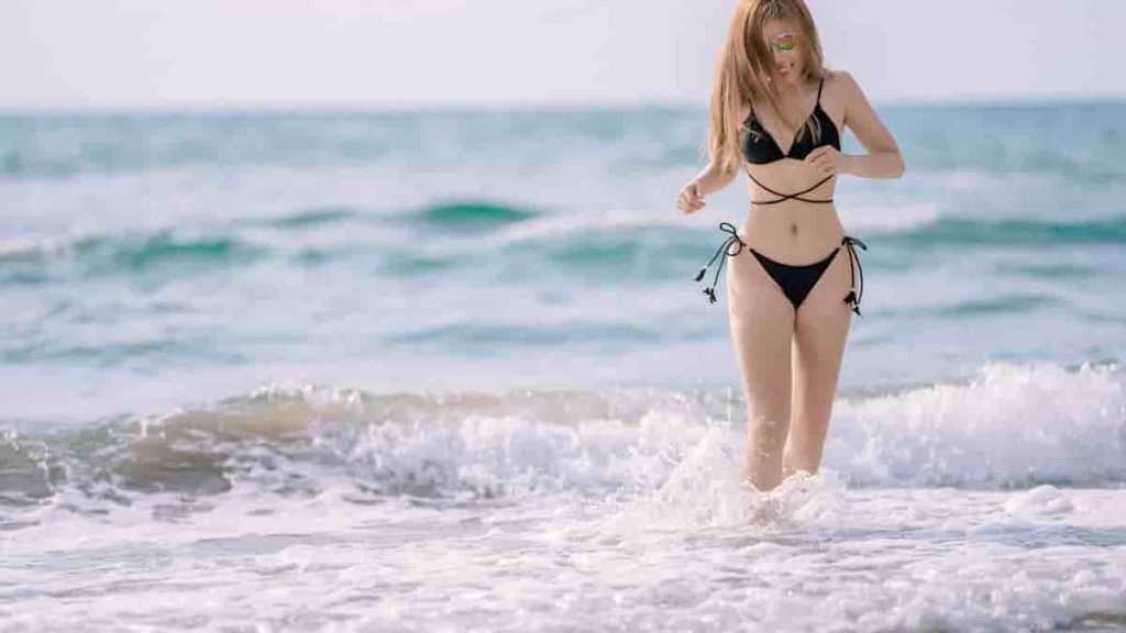 black bikini