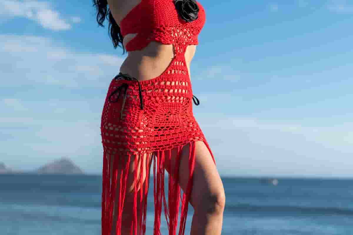 crochet beach cover up
