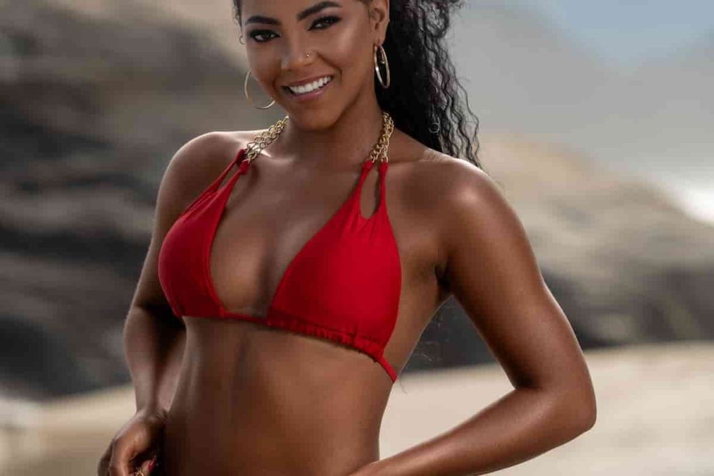 red halter top