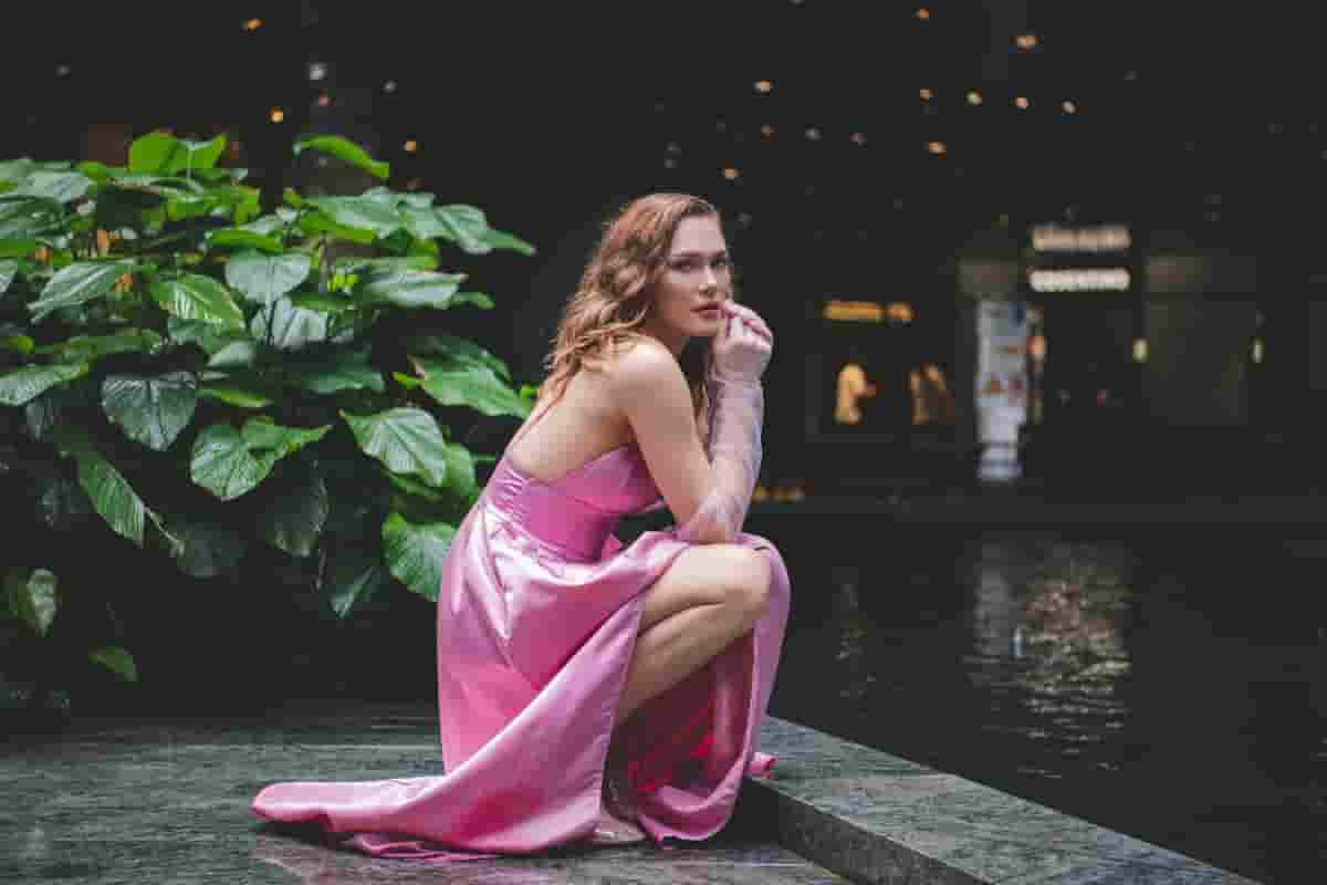 pink babydoll dress