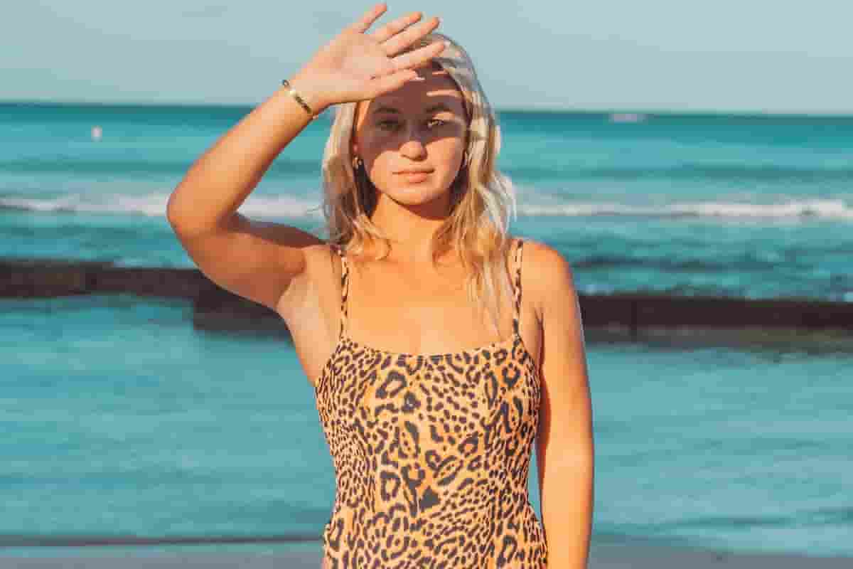 leopard print one piece swim